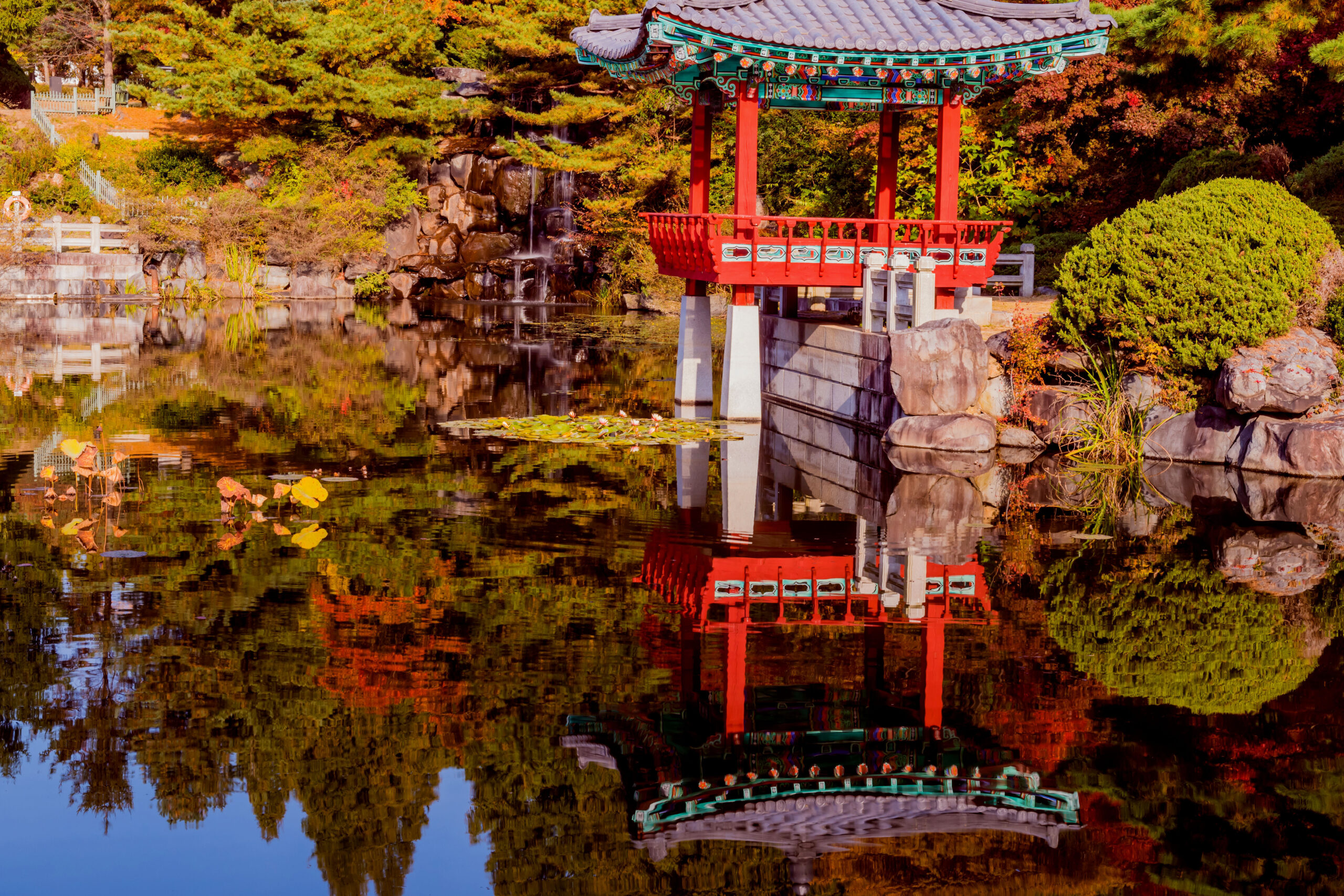 Beautiful oriental gazebo.